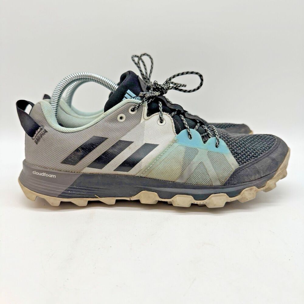 adidas Kanadia 8.1 TR  Trail Running Shoes Women's 9 Blue Black Low Top Lace Up